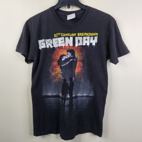 Hanes Green Day 21st Century Breakdown 2009 Front Side SS Graphic Tee Small - Picture 1 of 6